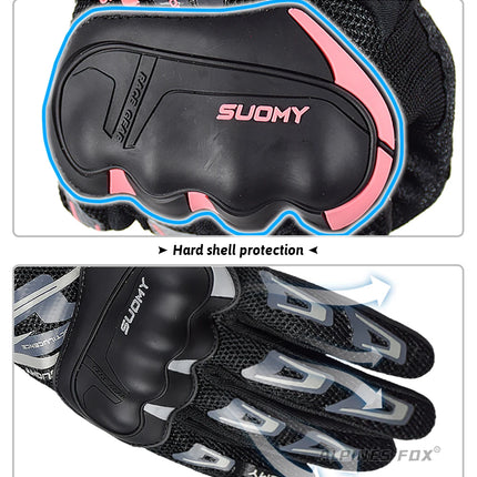 Suomy Guantes de Moto Guantes de Moto pantalla táctil Guantes transpirables Guantes de Moto carreras verano primavera hombres mujeres Luva Moto DH