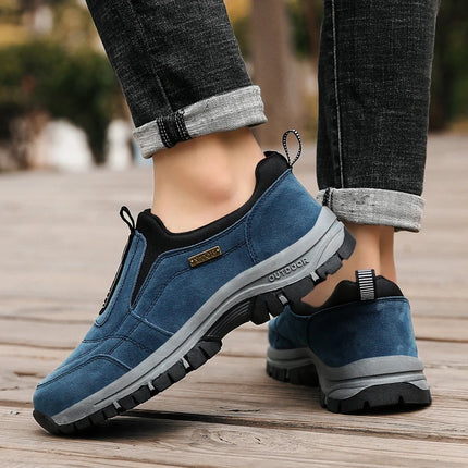 Zapatos deportivos informales antideslizantes para hombre, zapatos de senderismo resistentes al desgaste, zapatos planos cómodos para caminar a la moda para exteriores 2025, para hombre