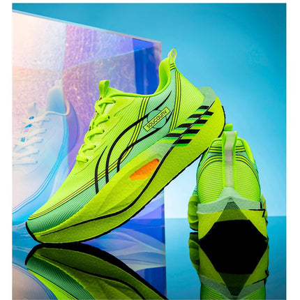 Zapatillas para correr para hombre, tabla de carbono, deportes especiales para maratón, transpirables, ligeras, cómodas zapatillas deportivas antideslizantes para mujer