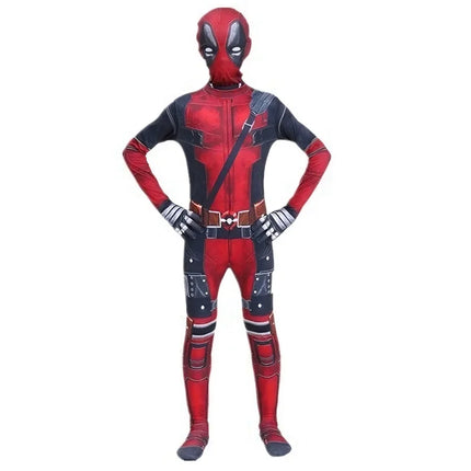 Disfraz de Deadpool para niños, regalos de superhéroe, mono de Deadpool, disfraces para niños, traje de superhéroes para niños, disfraz de Halloween para niños