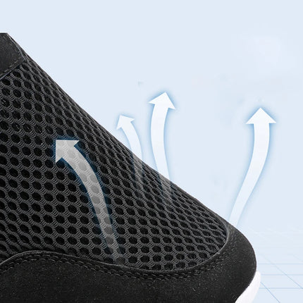2023 zapatos informales ligeros para hombre, zapatillas informales transpirables sin cordones para hombre, zapatos planos antideslizantes para caminar al aire libre, talla 39-47