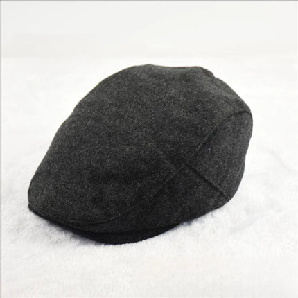Gorro de hiedra de talla grande para hombre, gorro de cabeza grande para primavera, verano y otoño, boina de lino, gorros planos de lana para invierno, 55-59cm, 60-61cm