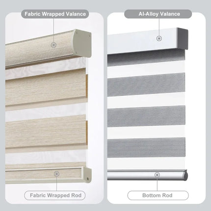 Precio de fábrica Tamaño personalizado Zebra Shades Día y noche Control inteligente Vertical Sheer Zebra Blind para Windows