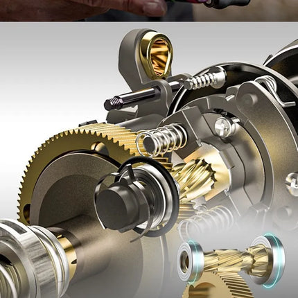 Haibo 25/23 nuevo ARISE AIR/ELITE AMC + carrete De Pesca De Baitcasting De fibra De carbono HandIe 11B + 1RB Carretilha De Pesca De fundición larga