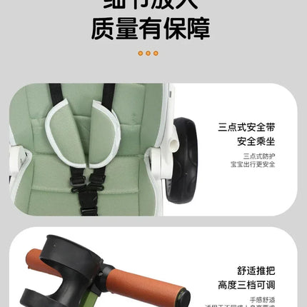 Nuevo Cochecito de bebé multifuncional 4 en 1 con cochecito de niño giratorio y reclinable de 1 a 6 años