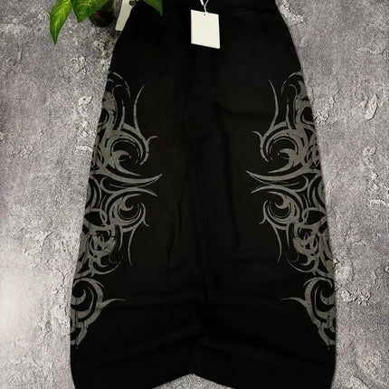 2025 retro doble cintura rebordear bordado jeans y2K hombres mujeres calle alta hip hop moda casual pareja pantalones vaqueros de pierna ancha