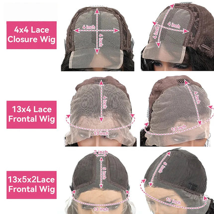 Pelucas de cabello humano virgen brasileño para mujer negra, pelo corto prearrancado con encaje Frontal 13x4, 180% de densidad, onda profunda