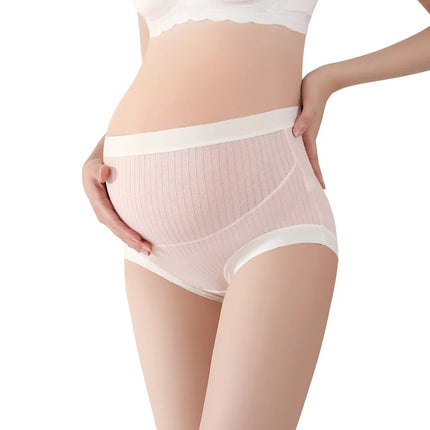 Bragas cómodas y transpirables de cintura alta, vestidos de maternidad suaves para mujeres embarazadas, bragas de realce, ropa para mujeres embarazadas, pantalones, 3 uds.