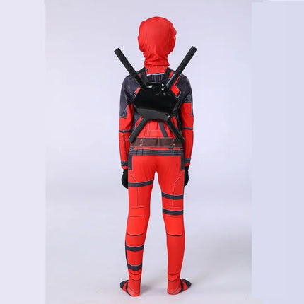 Disfraz de Deadpool para niños, regalos de superhéroe, mono de Deadpool, disfraces para niños, traje de superhéroes para niños, disfraz de Halloween para niños