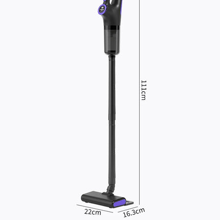 Aspirador inalámbrico: filtro Hepa húmedo y seco, tiempo de ejecución de 30 minutos, 180 °   Aspirador de varilla flexible, aspirador de mano para el hogar