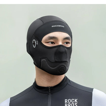 ROCKBROS-Sombrero de ciclismo, pasamontañas fresco de verano, protección UV, bufanda para bicicleta, senderismo, sombrero de seda de hielo, cubierta para la cara, forro para casco deportivo