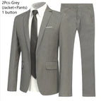 Grey 2-piece suit / Asian 5XL (US XXL)