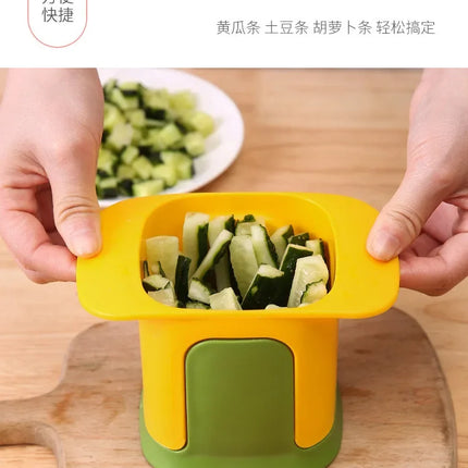 Vegetable Chopper Onion Dicing Artifact French Fries Slicer Kitchen Gadget Cucumber Potato Slicer Fruit Veggie Cutting Tool