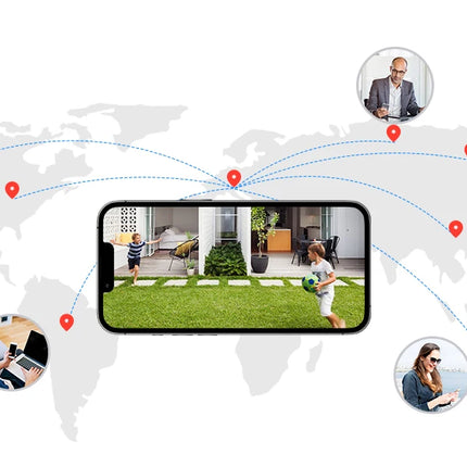 H.view 8CH 5mp cámara inalámbrica Wifi sistema de seguridad cámara CCTV Kit de videovigilancia NVR interior exterior Audio bidireccional Xmeye