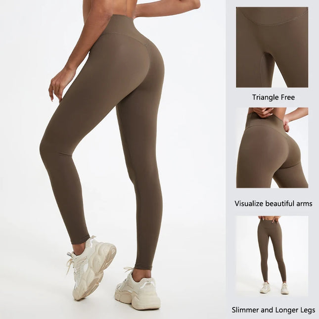 Hearuisavy-mallas de cintura alta de telas súper suaves, pantalones de Yoga para gimnasio de secado rápido, mallas de entrenamiento para correr, mallas deportivas de realce para mujer
