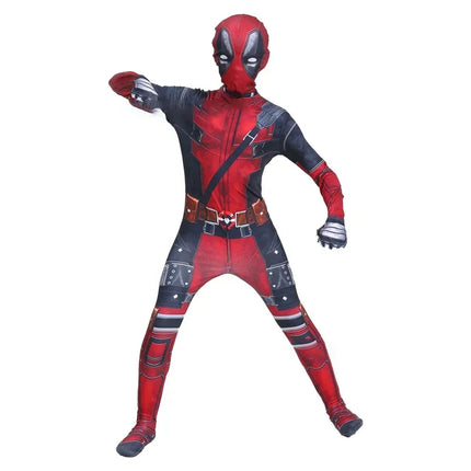 Disfraz de Deadpool para niños, regalos de superhéroe, mono de Deadpool, disfraces para niños, traje de superhéroes para niños, disfraz de Halloween para niños