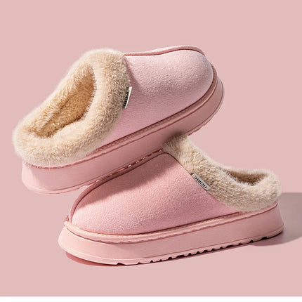 Zapatillas mullidas para mujer para otoño invierno interior EVA suela gruesa antideslizante cálido zapatos de casa Unisex