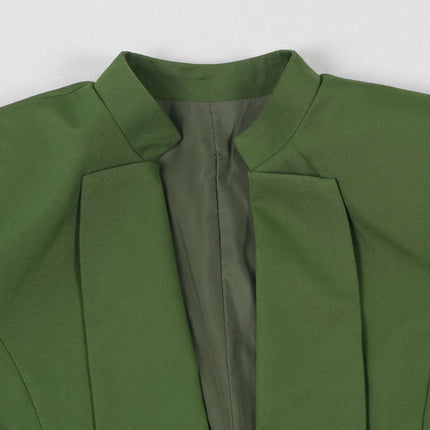 Conjunto de chaqueta larga X de manga larga para mujer, abrigo + traje de pantalón largo, ropa de calle de primavera 2025, conjunto de dos piezas, trajes de trabajo de África OL