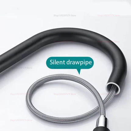 Grifo de Cocina de Acero Inoxidable con Pulverizador Desplegable – Rotación de 360°, Diseño Moderno y Fácil de Limpiar