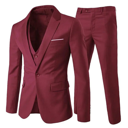 Trajes elegantes para hombre para boda, 3 piezas, 2 conjuntos de chaquetas, chaleco, pantalones, Blazers, traje clásico de negocios, traje Formal completo 2024