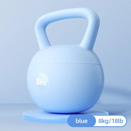 Kettlebells suaves con Base antideslizante resistente a impactos, juegos de pesas de entrenamiento de agarre ancho para levantamiento de pesas en el hogar