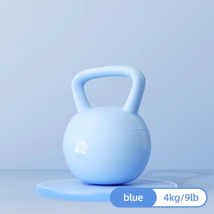 Kettlebells suaves con Base antideslizante resistente a impactos, juegos de pesas de entrenamiento de agarre ancho para levantamiento de pesas en el hogar
