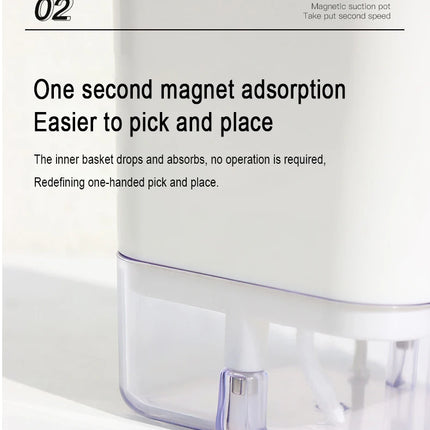 Nuevo Maceta de planta de autorriego, maceta de cuerda de algodón autoabsorbente de plástico magnético para maceta perezosa de dos pisos, suministros de jardín