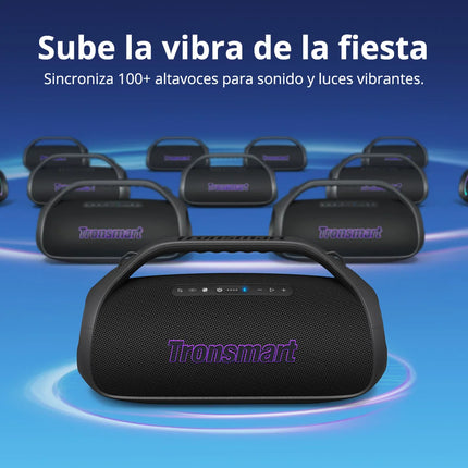 Tronsmart Bang 2 Bocina Bluetooth de 90 W con claridad de 2,1 canales, 26 horas de reproducción, audio claro de 105 dB, altavoces Snyc 100