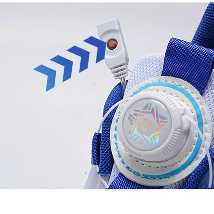 Zapatos de patín con luz Led de dos ruedas para niños y niñas, zapatillas deportivas luminosas, monopatín con carga USB