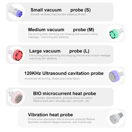 AOKO 120K vacío 5D cavitación ultrasónica quema grasa eliminación de celulitis cuerpo adelgazamiento forma masaje explosión máquina multifunción