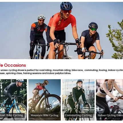 Zapatillas de ciclismo MTB para hombre, botas deportivas para bicicleta de carretera, zapatillas planas de velocidad de carreras, calzado para bicicleta de montaña, zapatos de ciclismo con Pedal Spd