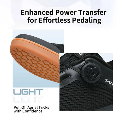 Zapatos de bicicleta de montaña Sandugo MTB para ciclismo XC/Enduro/DH, estabilidad del sistema de dial de encaje de velocidad (pedal plano/versión sin enganche)