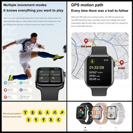 Nuevo 2025 Original para Apple Watch 10 reloj inteligente hombres temperatura corporal Bluetooth llamada NFC GPS deportes mujeres SmartWatch para Apple