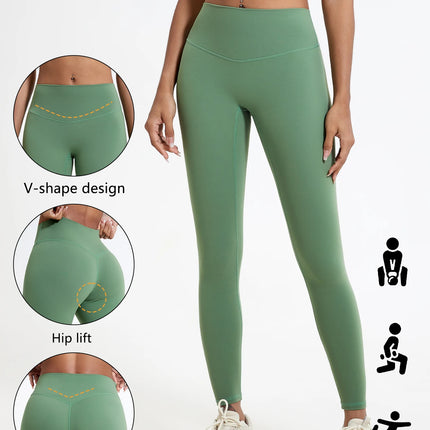 Hearuisavy-mallas de cintura alta de telas súper suaves, pantalones de Yoga para gimnasio de secado rápido, mallas de entrenamiento para correr, mallas deportivas de realce para mujer