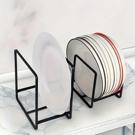 Soporte Vertical de Acero Inoxidable para Cocina – Organizador de Platos, Tazones y Tazas