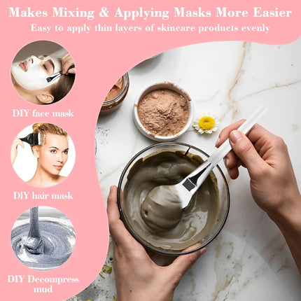 10/5/3/1 Uds. Cuenco para mezclar mascarilla Facial, juego de cuencos de aceite acrílico, aplicador de cepillo para mezclar barro Facial, herramientas para el cuidado de la piel DIY para salón de belleza