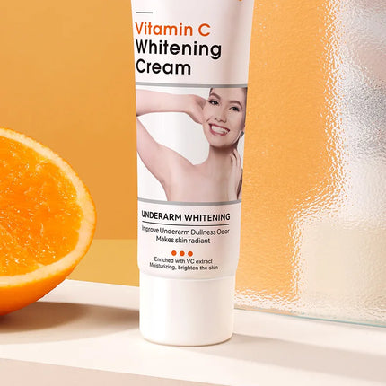 SADOER loción corporal con vitamina C, crema hidratante para el cuidado del cuerpo de las axilas, nutritiva, antisecado, cremas exfoliantes suaves y tiernas, cuidado de la piel