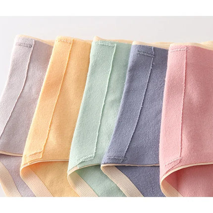 Bragas de maternidad de algodón de 5 uds, bragas para embarazadas de cintura alta, bragas ajustables con soporte para el vientre para mujeres embarazadas, bragas de Color sólido