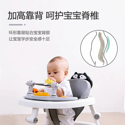 Andador para bebé, anti-piernas, multifuncional, anticaída, antivuelco, para niña, niño, caminar, puede sentarse en el carrito en forma de U