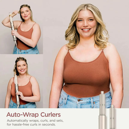 Secador de pelo Shark HD430 FlexStyle de iones negativos y envoltura de estilizador de aire, potente cepillo Airwrap y triturador múltiple con rizadores de envoltura automática