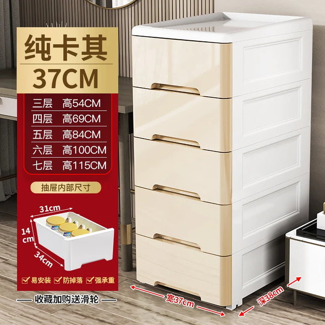 Gabinete de Almacenamiento Múltiple Compacto – Estante Multicapa para Baño y Cocina