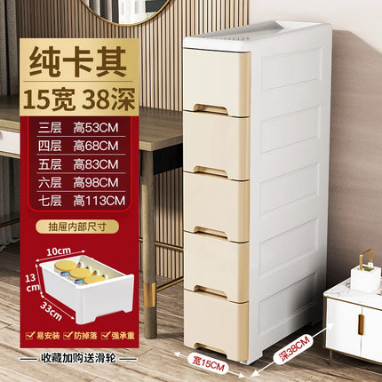 Gabinete de Almacenamiento Múltiple Compacto – Estante Multicapa para Baño y Cocina