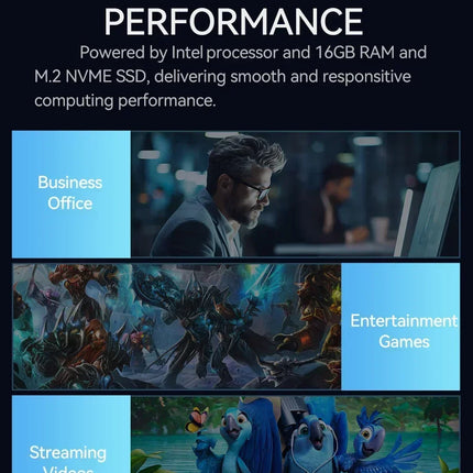 Mini PC Gamer con Windows 11 Pro – Intel Core i9, 16GB DDR4, 1TB SSD, 4K HD