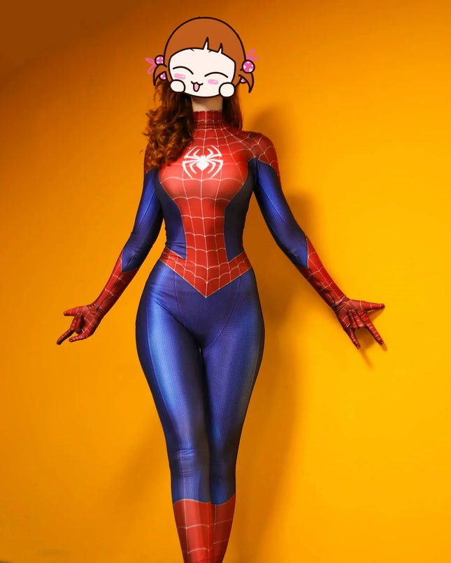 Mujer niñas PS4 juego Spiderman superhéroe Cosplay disfraz Halloween mono Zentai traje adulto mono