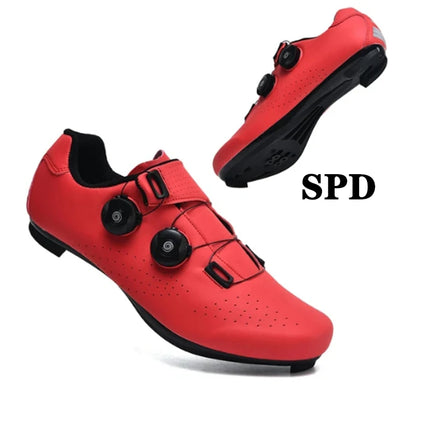 Zapatillas de ciclismo MTB para hombre, botas deportivas para bicicleta de carretera, zapatillas planas de velocidad de carreras, calzado para bicicleta de montaña, zapatos de ciclismo con Pedal Spd