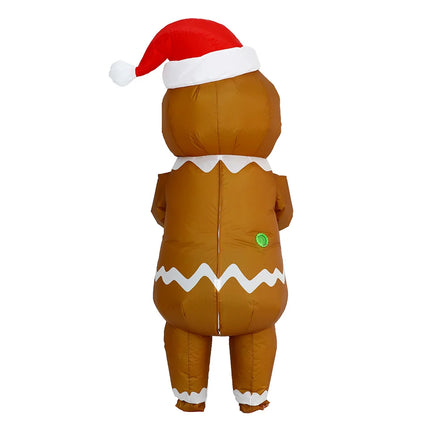 Disfraces inflables divertidos de Navidad hombre de jengibre Santa Claus elfo muñeco de nieve árbol pingüino adulto chico Halloween fiesta de Carnaval