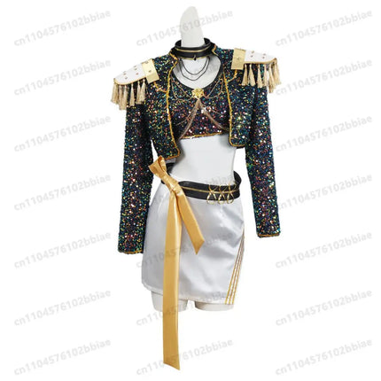 Disfraz de cazadores de demonios kpop para niños, disfraz de rumi para niñas, impresiones de rol de película, disfraces de Cosplay, disfraces de fiesta de Carnaval, conjunto Huntrix 2026