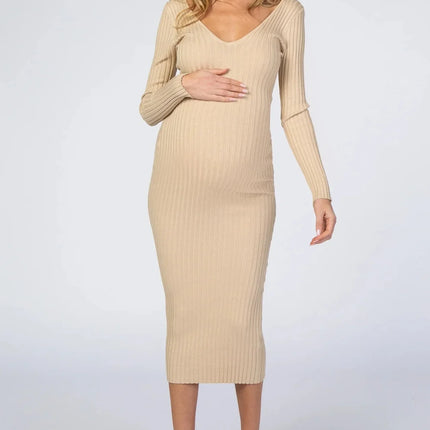 Top de lactancia de manga larga de algodón de Color sólido para mujer, camisa cómoda y transpirable para embarazadas, vestido de maternidad de manga larga con cuello en V