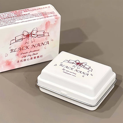 Rubor de niebla suave con forma de corazón francés, baja saturación, puro deseo, maquillaje coreano, maquillaje, rouge, maquillaje