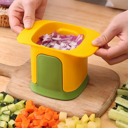 Vegetable Chopper Onion Dicing Artifact French Fries Slicer Kitchen Gadget Cucumber Potato Slicer Fruit Veggie Cutting Tool